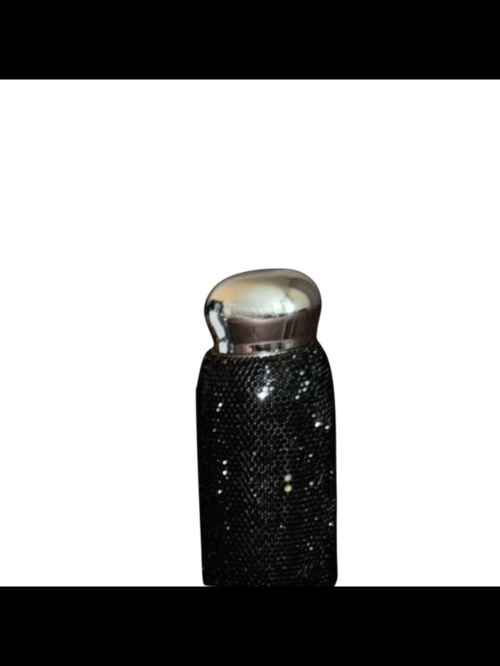 Brand New Black Studded Satchel Bag with Tassel & Black Sequined Flask - Picture 4 of 8